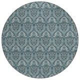 Addison Rugs Chantille ACN572 Machine Made Polyester Transitional Rug Teal Polyester 8' x 8'
