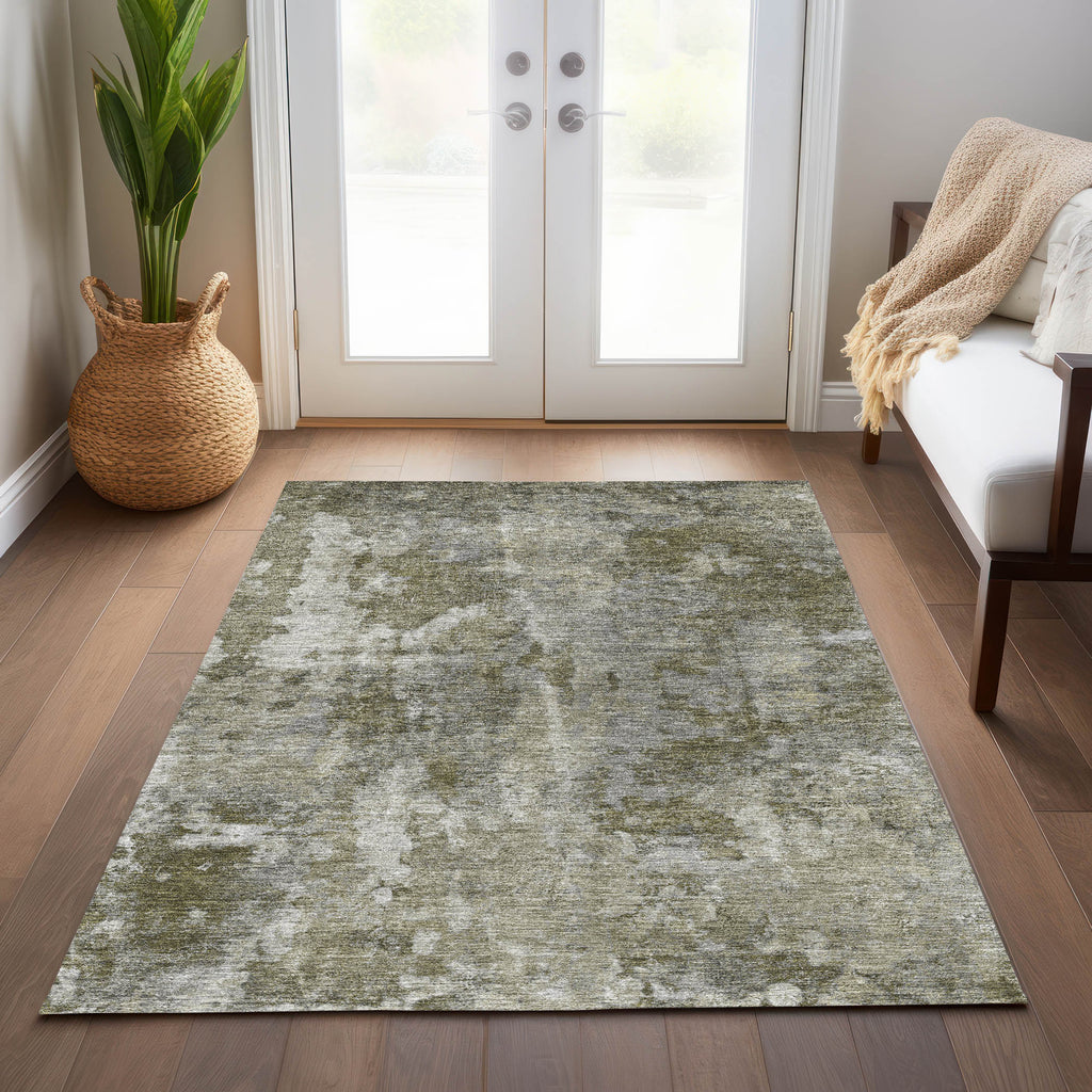 Addison Rugs Chantille ACN573 Machine Made Polyester Transitional Rug Beige Polyester 10' x 14'