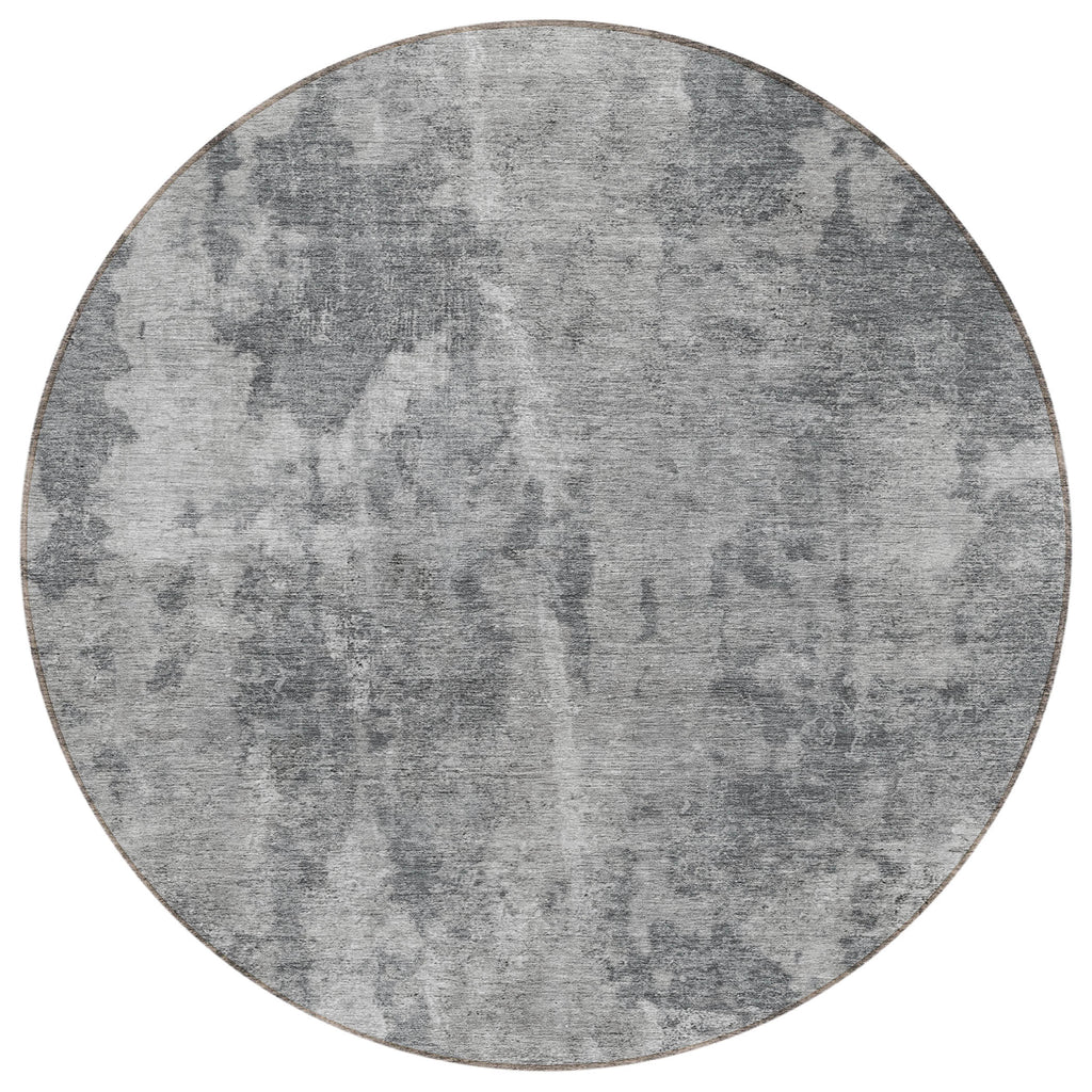 Addison Rugs Chantille ACN573 Machine Made Polyester Transitional Rug Gray Polyester 8' x 8'