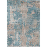 Addison Rugs Chantille ACN573 Machine Made Polyester Transitional Rug Teal Polyester 10' x 14'