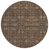 Addison Rugs Chantille ACN574 Machine Made Polyester Transitional Rug Chocolate Polyester 8' x 8'