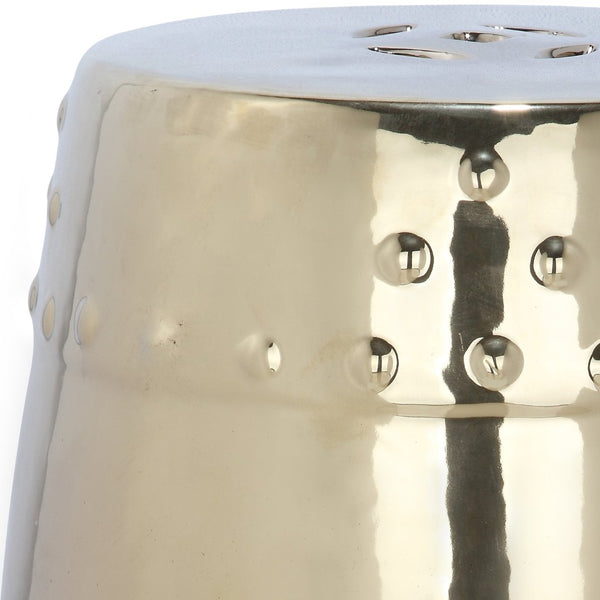 Safavieh MODERN Ming Garden Stool - Elegant Ceramic Accent for Versatile Use in Home or Garden Spaces Gold ACS4516D
