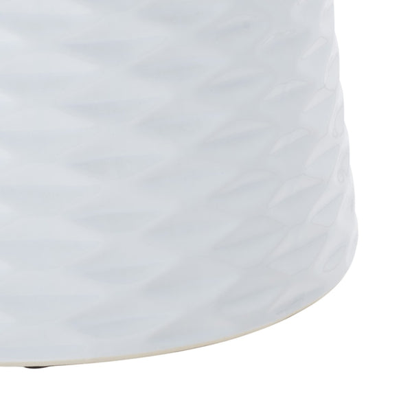 Safavieh DAPHNE Garden Stool in Elegant Cream - Versatile Glazed Ceramic Accent for Indoor or Outdoor Use White ACS4523A