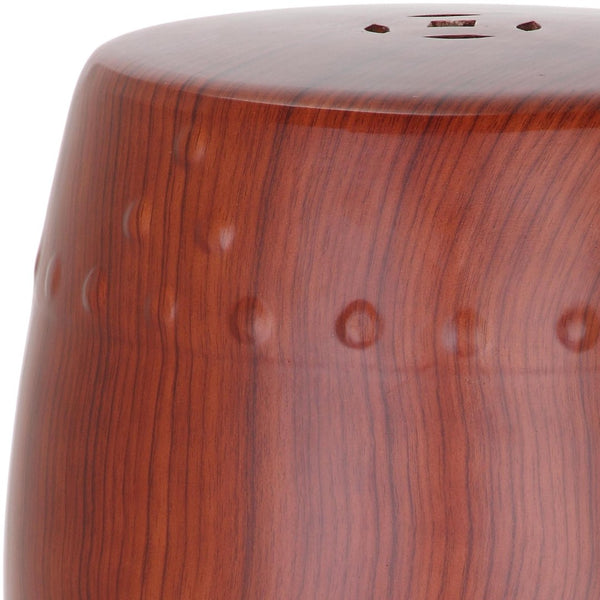 Safavieh MING Forest Garden Stool in Striking Red - Elegant Ceramic Accent for Indoor & Outdoor Spaces ACS4552C