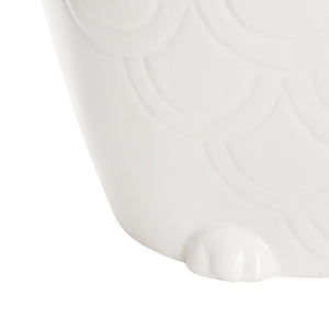 Safavieh OWL, Handcrafted 17.5-Inch White Ceramic Garden Stool - Versatile Accent for Indoor/Outdoor Use ACS4567A