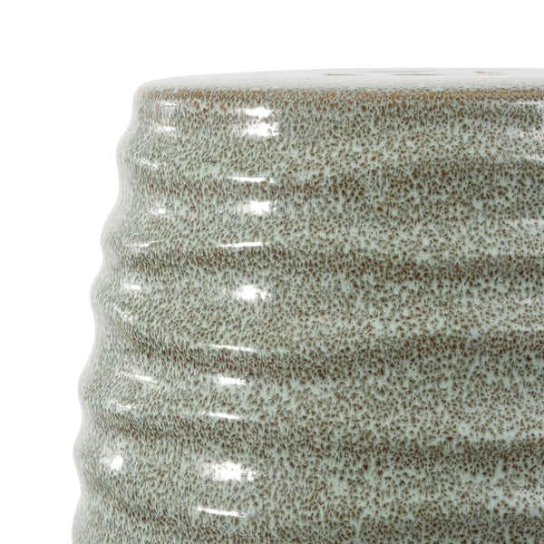 Safavieh KITA Ceramic Garden Stool - Versatile Outdoor Accent for Seating, Tables, and Decorative Use Blue ACS4575B