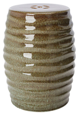 Safavieh KITA Ceramic Garden Stool - Versatile Outdoor Accent for Seating, Tables, and Decorative Use Blue ACS4575B