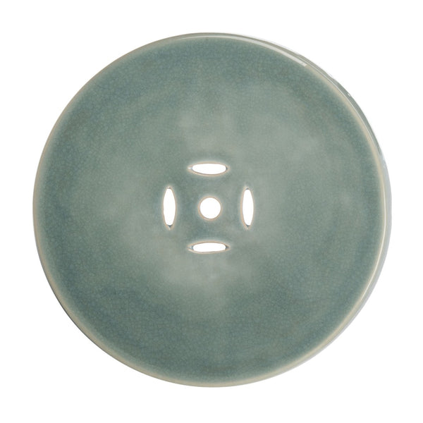 Safavieh LARSA Garden Stool - Elegant Ceramic Accent for Outdoor Seating, Side Table, or Decorative Stand Blue ACS4576A