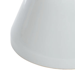 Safavieh LARSA Garden Stool - Elegant Ceramic Accent for Outdoor Seating, Side Table, or Decorative Stand White ACS4576B