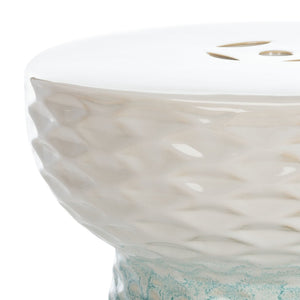 Safavieh KENSON Vibrant Ceramic Garden Stool - Multi-Functional Accent Table for Indoor & Outdoor Spaces ACS4577A
