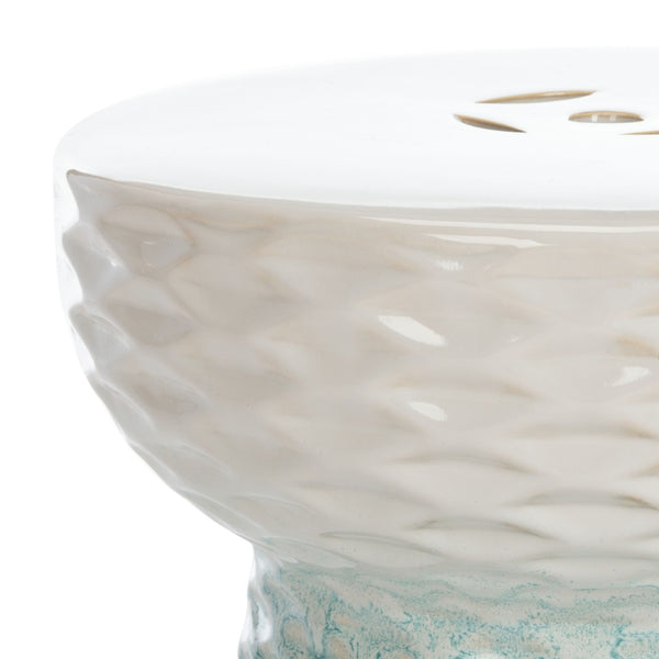 Safavieh KENSON Vibrant Ceramic Garden Stool - Multi-Functional Accent Table for Indoor & Outdoor Spaces ACS4577A