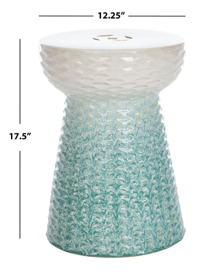 Safavieh KENSON Vibrant Ceramic Garden Stool - Multi-Functional Accent Table for Indoor & Outdoor Spaces ACS4577A