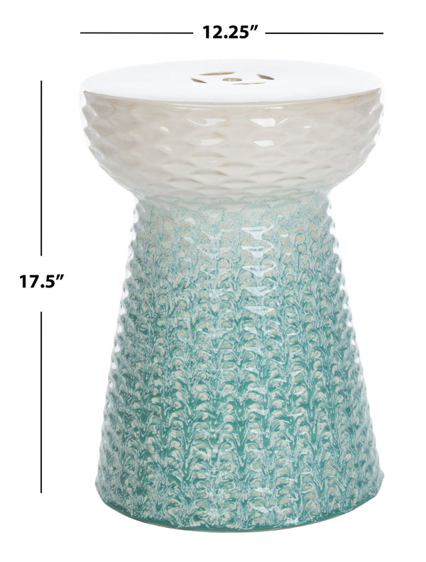 Safavieh KENSON Vibrant Ceramic Garden Stool - Multi-Functional Accent Table for Indoor & Outdoor Spaces ACS4577A