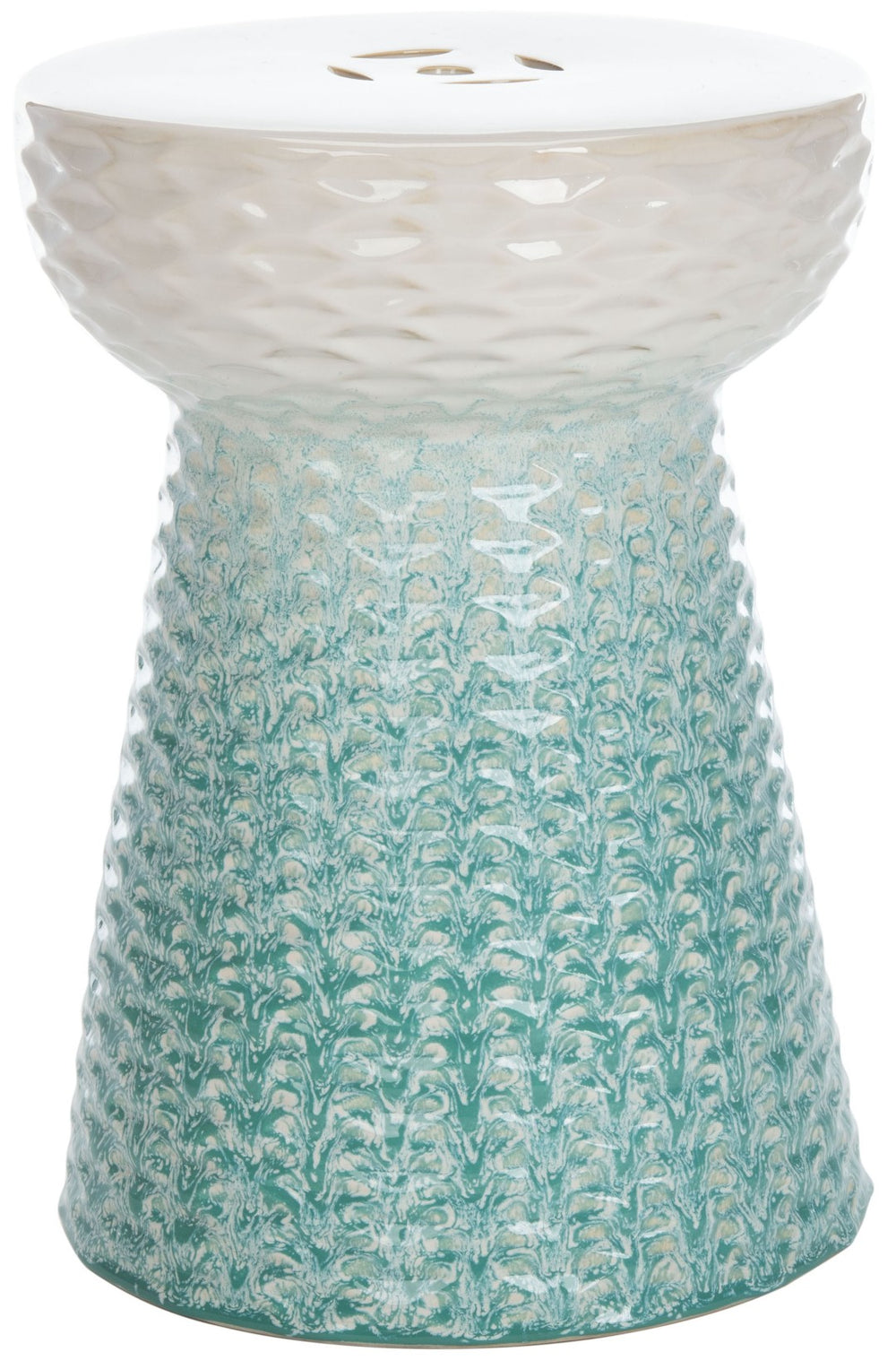 Safavieh KENSON Vibrant Ceramic Garden Stool - Multi-Functional Accent Table for Indoor & Outdoor Spaces ACS4577A
