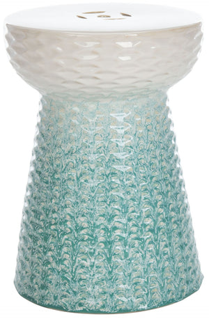 Safavieh KENSON Vibrant Ceramic Garden Stool - Multi-Functional Accent Table for Indoor & Outdoor Spaces ACS4577A