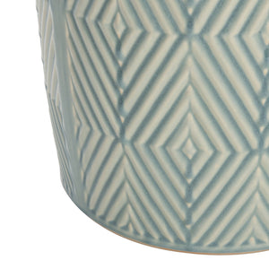 Safavieh HEMDI Garden Stool in Vivid Blue Glaze - Versatile Ceramic Accent for Indoor & Outdoor Decor ACS4578A