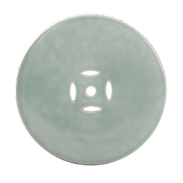 Safavieh HEMDI Garden Stool in Vivid Blue Glaze - Versatile Ceramic Accent for Indoor & Outdoor Decor ACS4578A