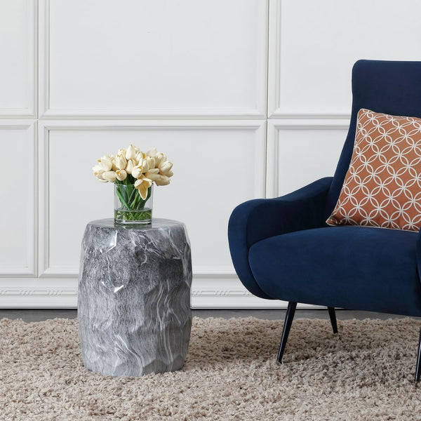 Safavieh DAIN Garden Stool - Elegant Black Ceramic Accent, Multi-Functional Seating & Table for All Spaces ACS4582A