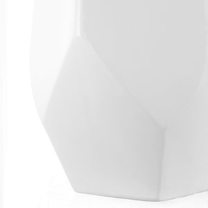Safavieh CLEONIA, Versatile 17.75-Inch Ceramic Garden Stool for Indoor and Outdoor Stylish Living Spaces White ACS4596A