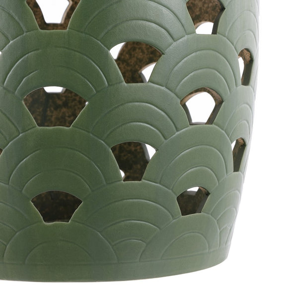 Safavieh Amaissa, 15 Inch, Moss Green, Ceramic Garden Stool Moss Green ACS4597B