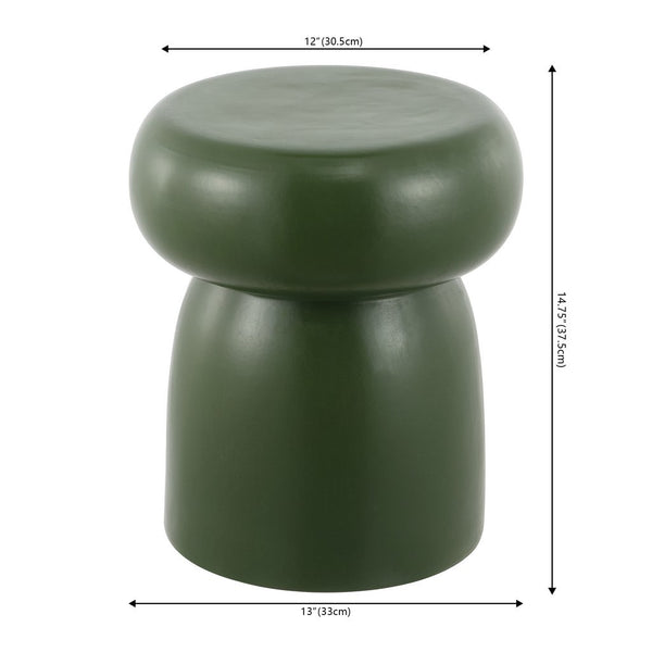 Safavieh Millia, 14.75 Inch, Moss Green, Ceramic Garden Stool Moss Green ACS4598C