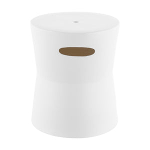 Safavieh Dijera, 16 Inch, Matte White, Ceramic Garden Stool White 13 x 13 x 16