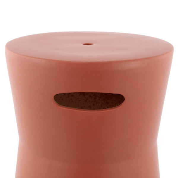 Safavieh Dijera, 16 Nch, Terracotta, Ceramic Garden Stool Terracotta ACS4599B