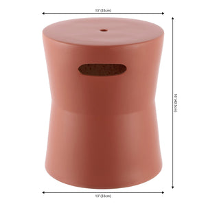 Safavieh Dijera, 16 Nch, Terracotta, Ceramic Garden Stool Terracotta ACS4599B