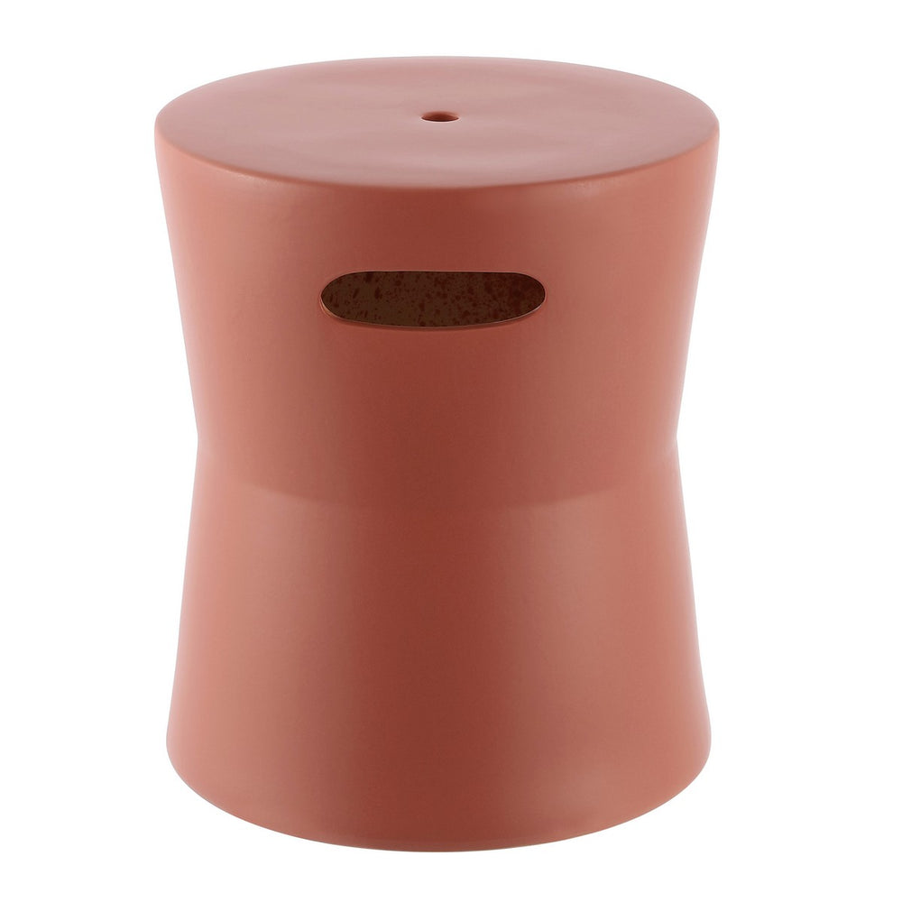 Safavieh Dijera, 16 Nch, Terracotta, Ceramic Garden Stool Terracotta ACS4599B