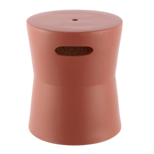 Safavieh Dijera, 16 Nch, Terracotta, Ceramic Garden Stool Terracotta ACS4599B