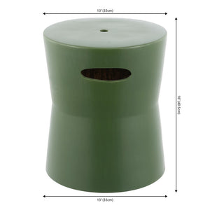 Safavieh Dijera, 16 Nch, Moss Green, Ceramic Garden Stool Moss Green ACS4599D