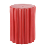 Safavieh Tulett, 18 Inch, Bright Red, Ceramic Garden Stool​ Bright Red Ceramic ACS4600F