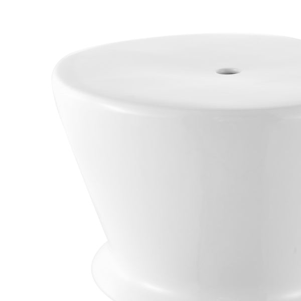 Safavieh Savello, 17.72 Inch, White, Ceramic Garden Stool ​ White Ceramic ACS4601A