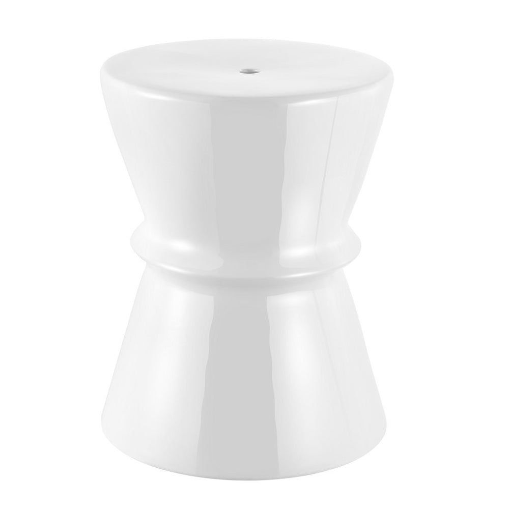 Safavieh Savello, 17.72 Inch, White, Ceramic Garden Stool ​ White Ceramic ACS4601A