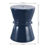 Safavieh Savello, 17.72 Inch, Navy, Ceramic Garden Stool ​ Navy Ceramic ACS4601B