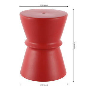 Safavieh Savello, 17.72 Inch, Bright Red, Ceramic Garden Stool ​ Bright Red  Ceramic ACS4601C