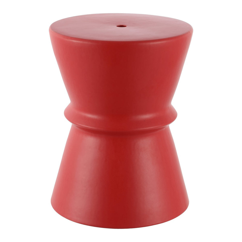 Safavieh Savello, 17.72 Inch, Bright Red, Ceramic Garden Stool ​ Bright Red  Ceramic ACS4601C