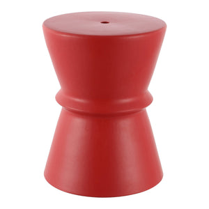 Safavieh Savello, 17.72 Inch, Bright Red, Ceramic Garden Stool ​ Bright Red  Ceramic ACS4601C