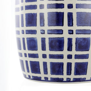 Safavieh EYTAN, 18.25" Navy & White Ceramic Garden Stool - Stylish Accent for Indoor & Outdoor Decor ACS4602A