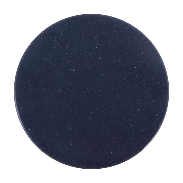 Safavieh Noma, 16 Inch, Navy Speckled, Ceramic Garden Stool Matte Navy  14 x 14 x 16