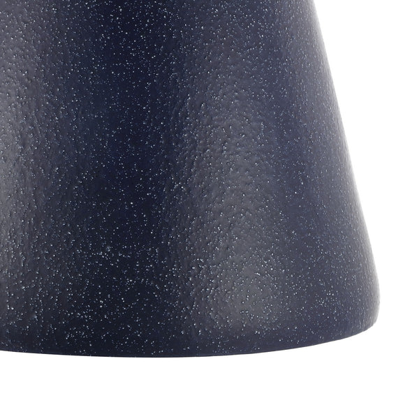 Safavieh Noma, 16 Inch, Navy Speckled, Ceramic Garden Stool Matte Navy  14 x 14 x 16