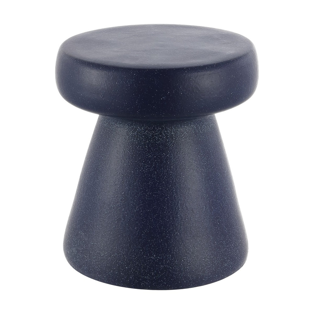 Safavieh Noma, 16 Inch, Navy Speckled, Ceramic Garden Stool Matte Navy  14 x 14 x 16
