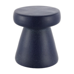 Safavieh Noma, 16 Inch, Navy Speckled, Ceramic Garden Stool Matte Navy  14 x 14 x 16
