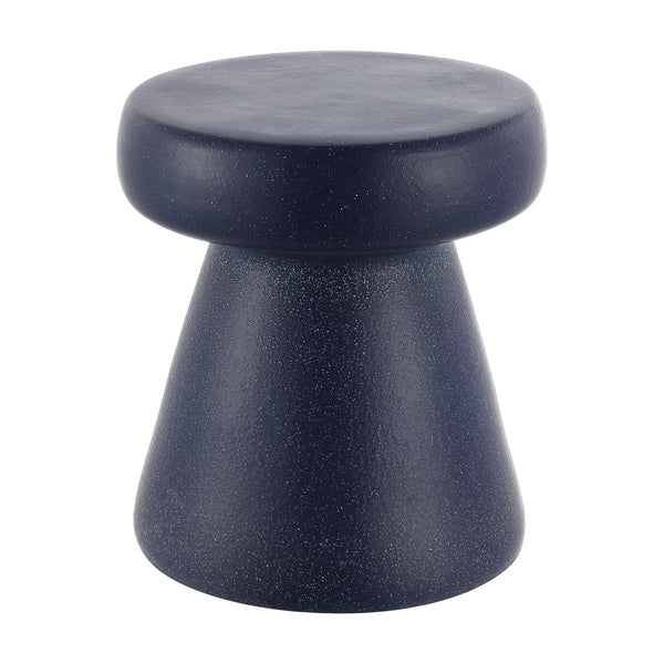 Safavieh Noma, 16 Inch, Navy Speckled, Ceramic Garden Stool Matte Navy  14 x 14 x 16