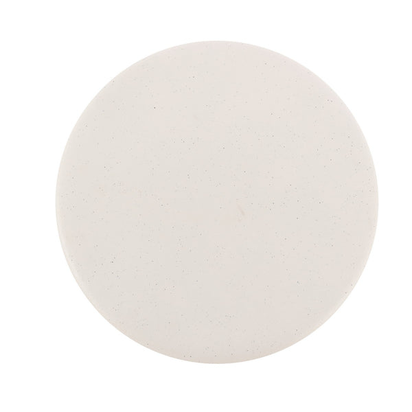 Safavieh Noma, 16 Inch, White Speckled, Ceramic Garden Stool Matte Cream 14 x 14 x 16