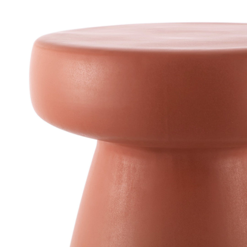 Safavieh NOMA, Vibrant Ceramic Garden Stool - Stylish Accent Table for Indoor/Outdoor Spaces, 16 Inches Terracotta ACS4603C