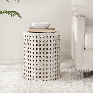 Safavieh SAYRE, Elegant 17.5-Inch Ceramic Garden Stool for Versatile Seating and Stylish Decor Accent Cream ACS4606A
