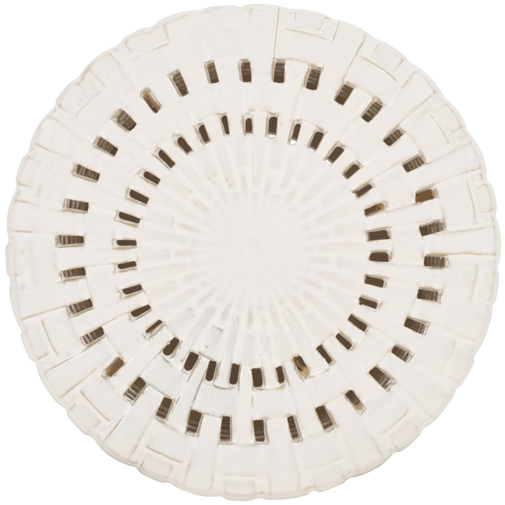 Safavieh SAYRE, Elegant 17.5-Inch Ceramic Garden Stool for Versatile Seating and Stylish Decor Accent Cream ACS4606A