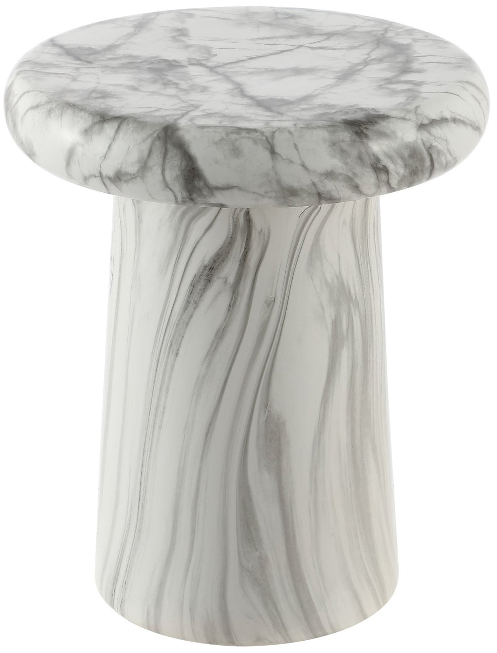 Safavieh NOLDITA, 15.75-Inch Ceramic Garden Stool - Versatile Accent for Outdoor Living Spaces and Decor White Marble / - ACS4607A