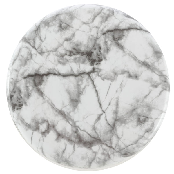 Safavieh NOLDITA, 15.75-Inch Ceramic Garden Stool - Versatile Accent for Outdoor Living Spaces and Decor White Marble / - ACS4607A
